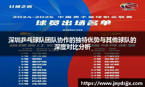 深圳乒乓球队团队协作的独特优势与其他球队的深度对比分析